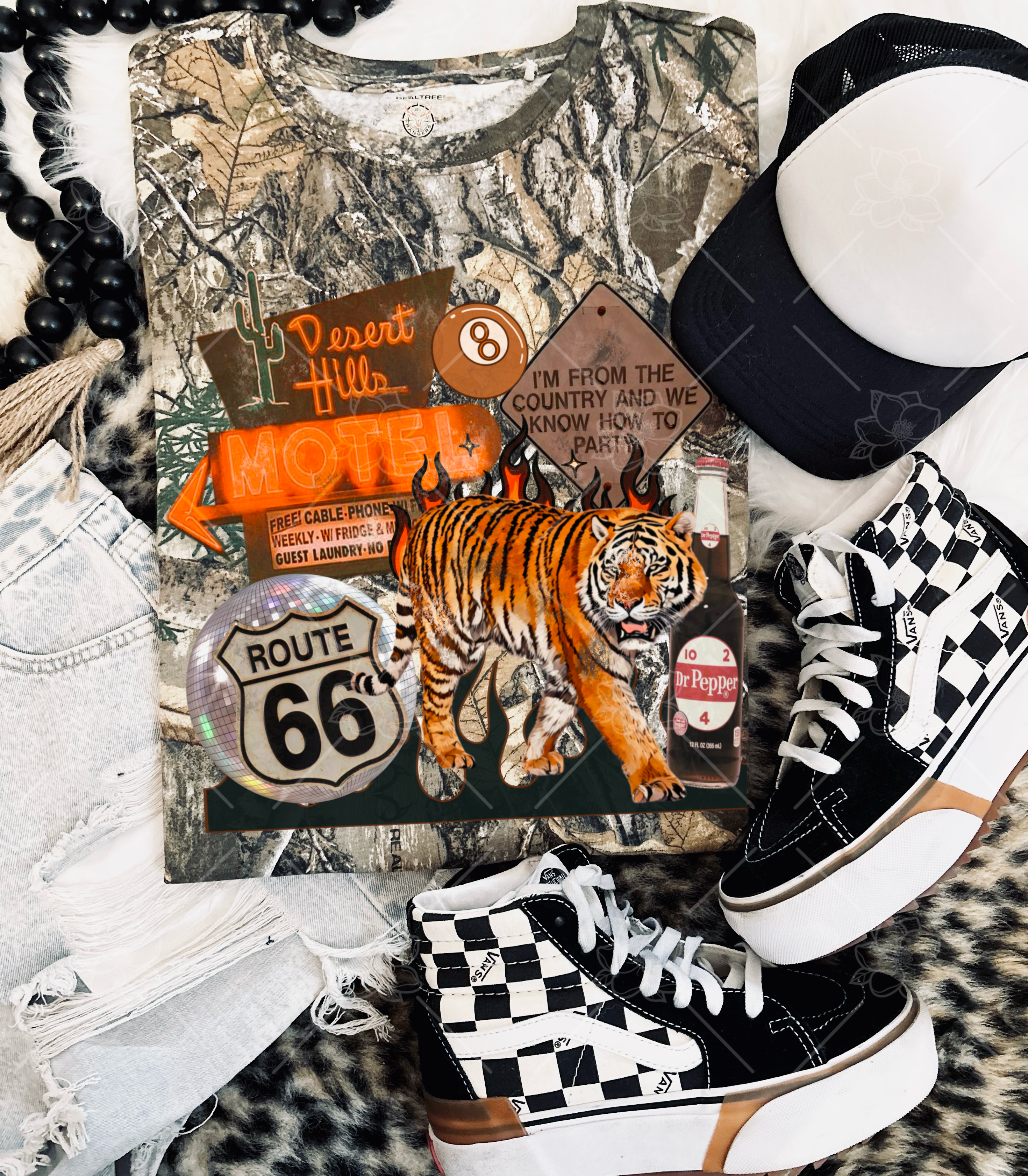 Desert Hills Motel - Camo Tee