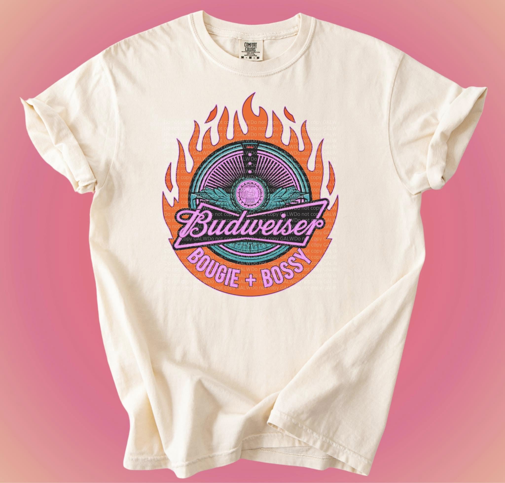 Bud bougie + bossy tee or sweatshirt