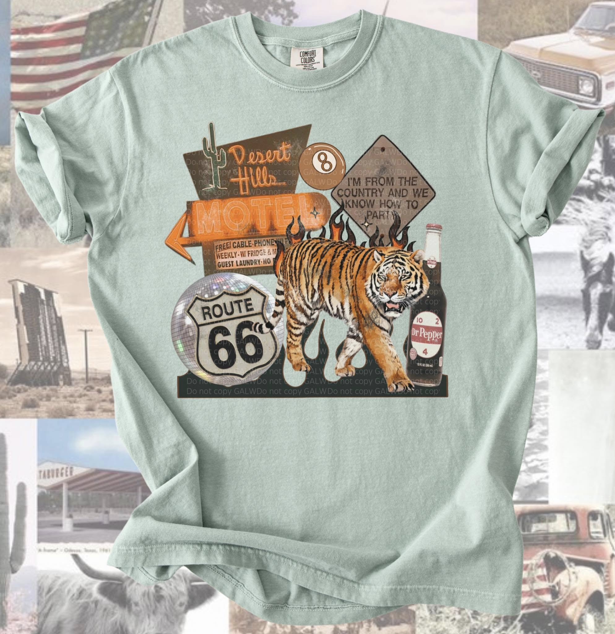 Desert hill I'm from the country collage tee or sweatshirt