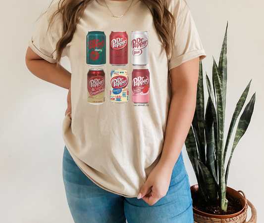 DR PEPPER COLLAGE DESIGN TEE/SWEATSHIRT