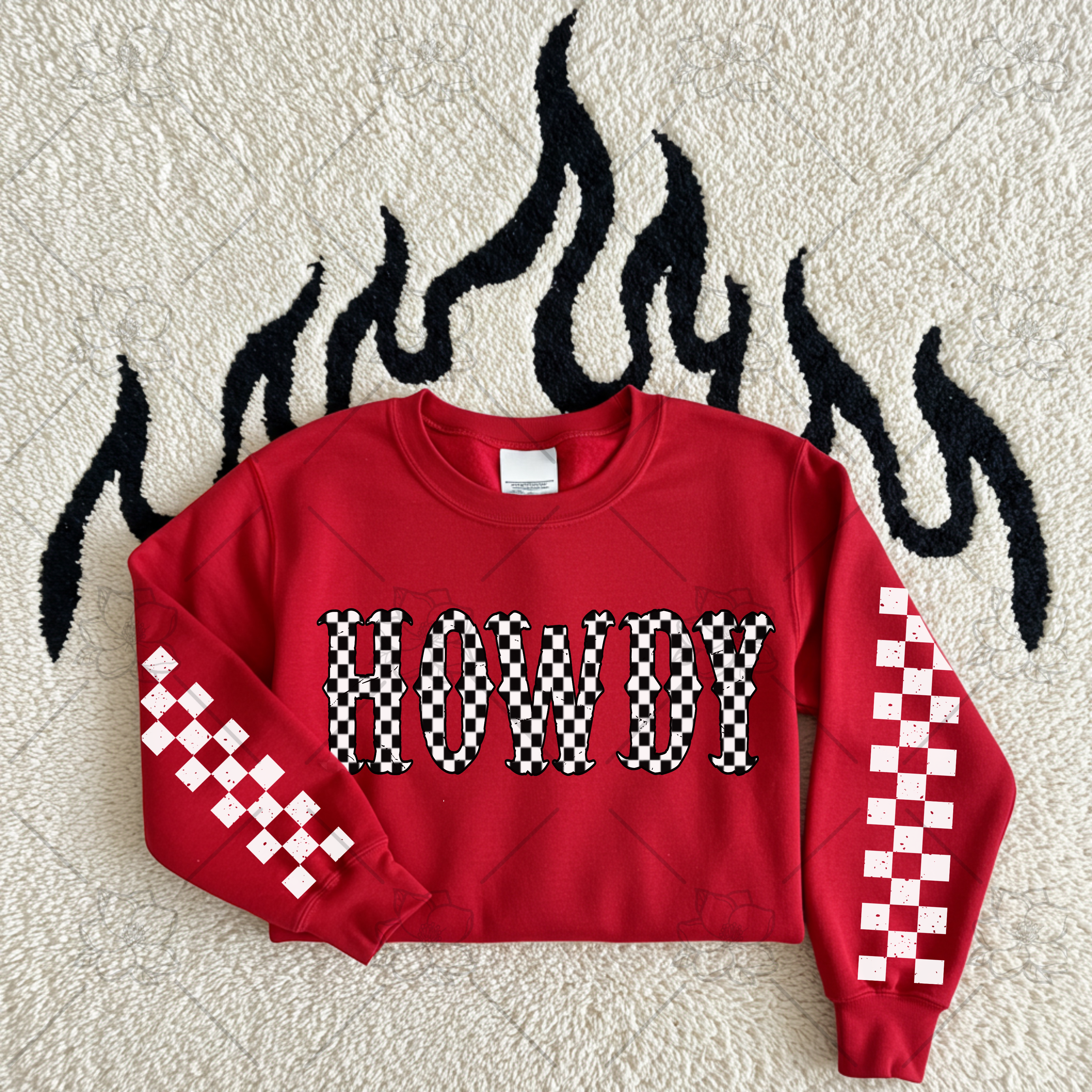 Howdy checkered w/sleeve or without  - Multiple Styles/Design